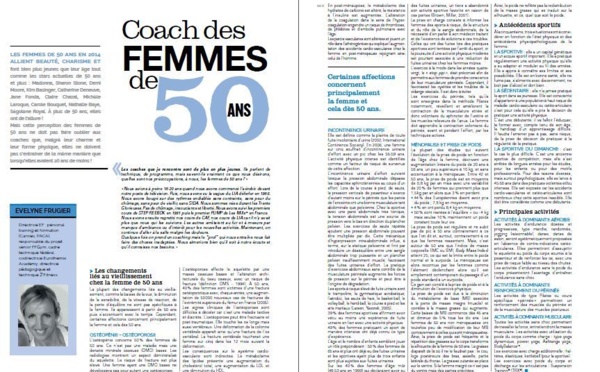 Coach des FEMMES de 50 ans - Article dans FITNESS CHALLENGE (Février 2014)